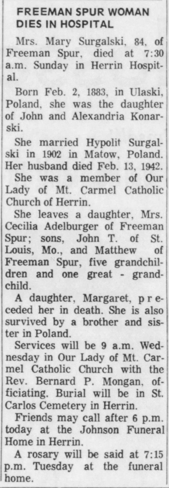 Clipping from Southern Illinoisan